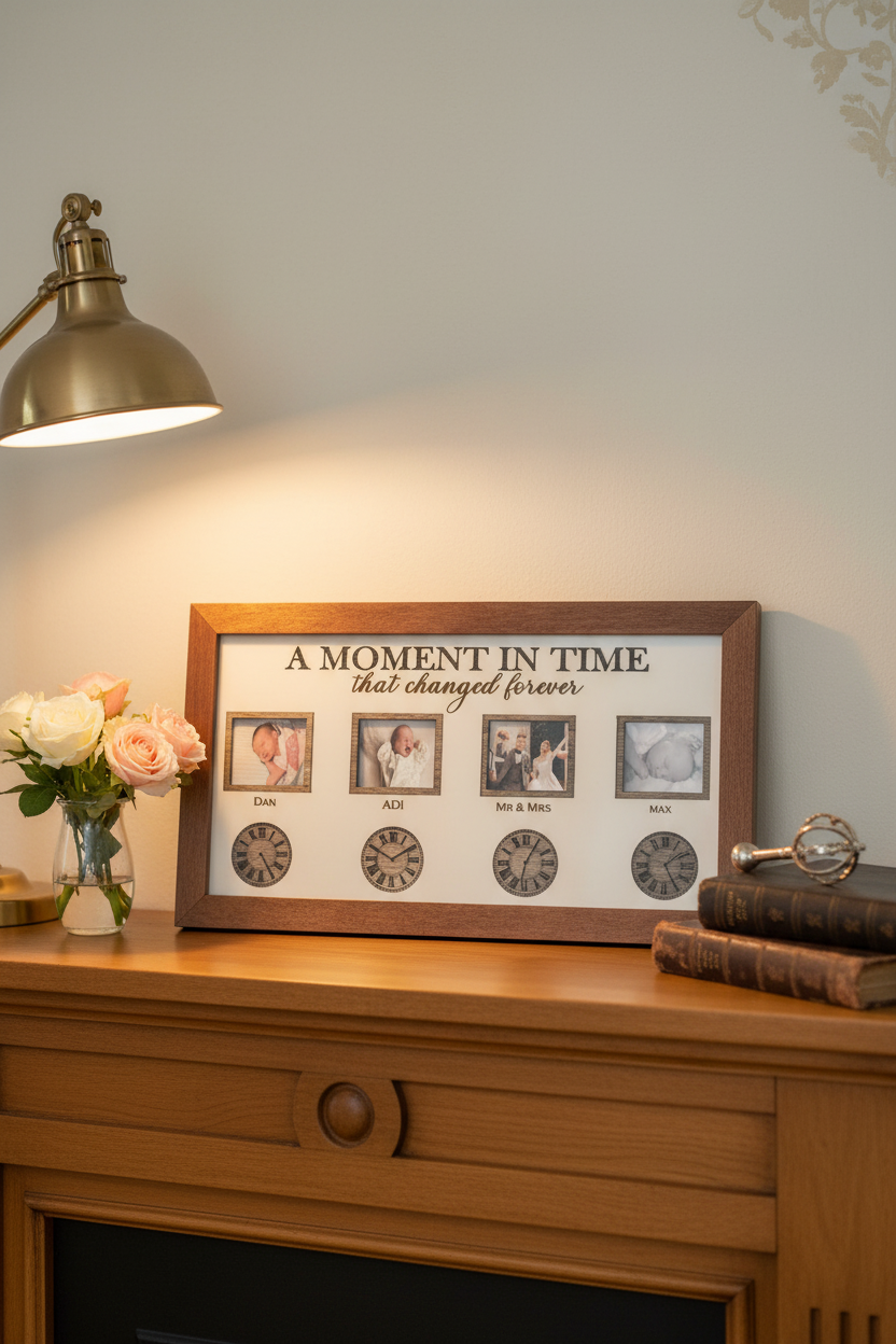 Personalised Family Photo Plaque "A Moment in Time"