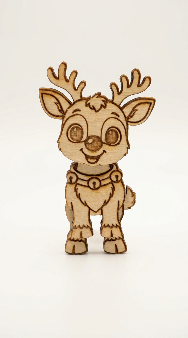 Wooden Christmas Fridge Magnets – Paint Your Own Festive Characters