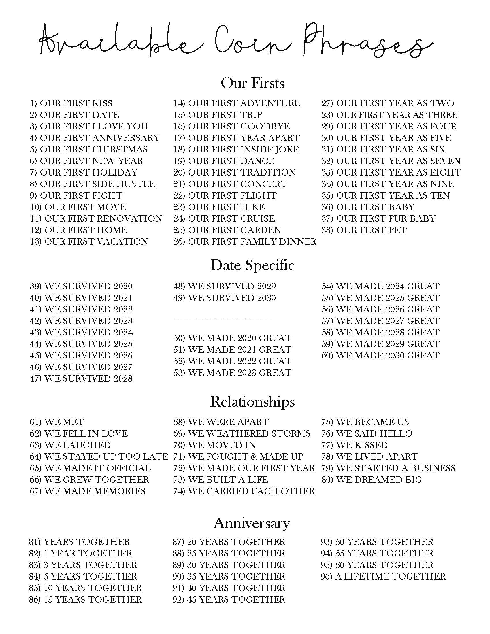 Personalised "Our Story" Wooden Milestone Ornament