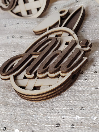 Easter personalised egg tag