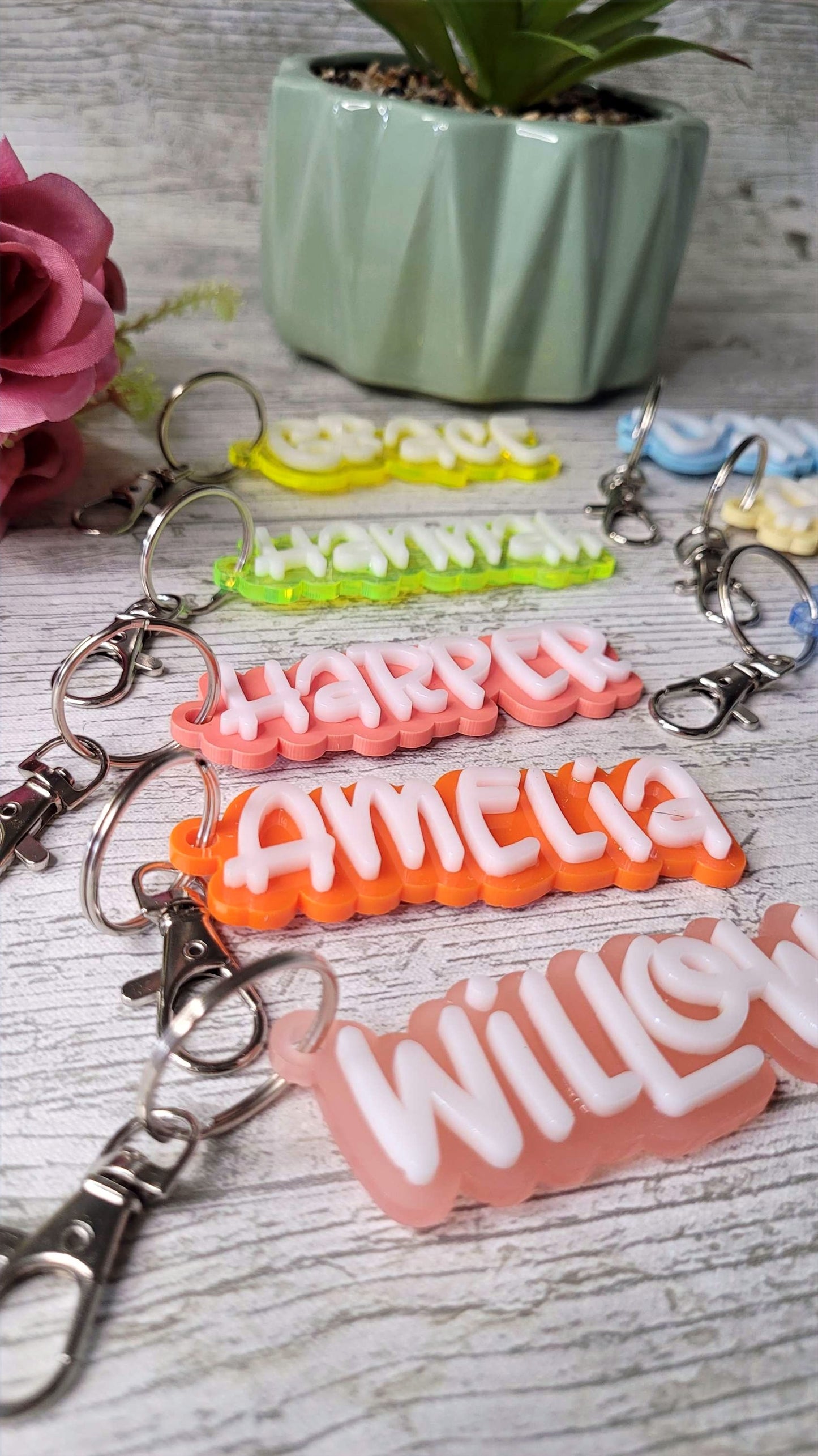 Personalised Bag Tag, keychain, keyring