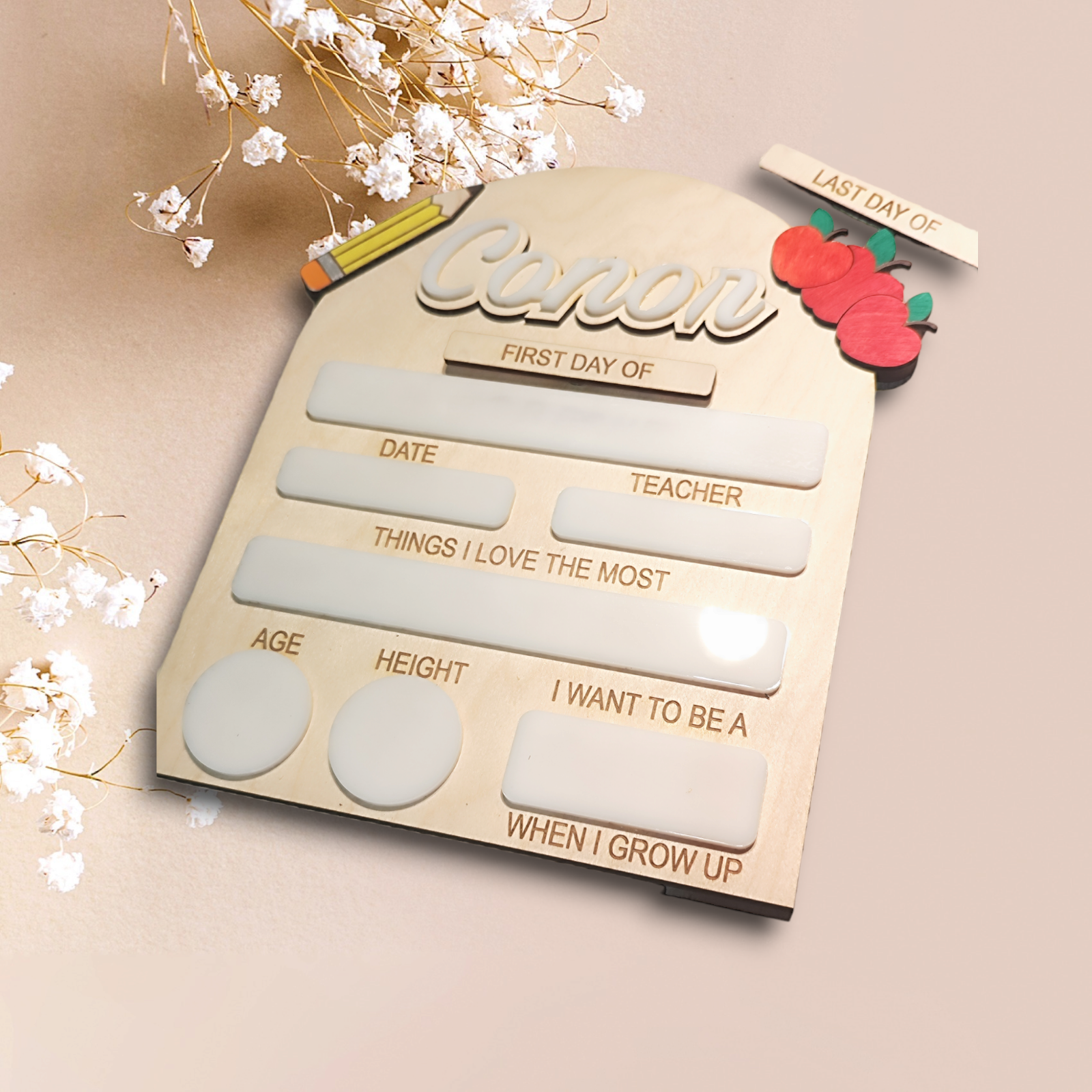 Pencil/ Apple First Day of School