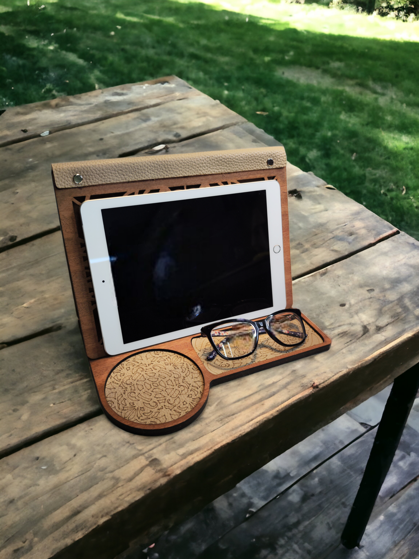 Wooden Book Valet Tray