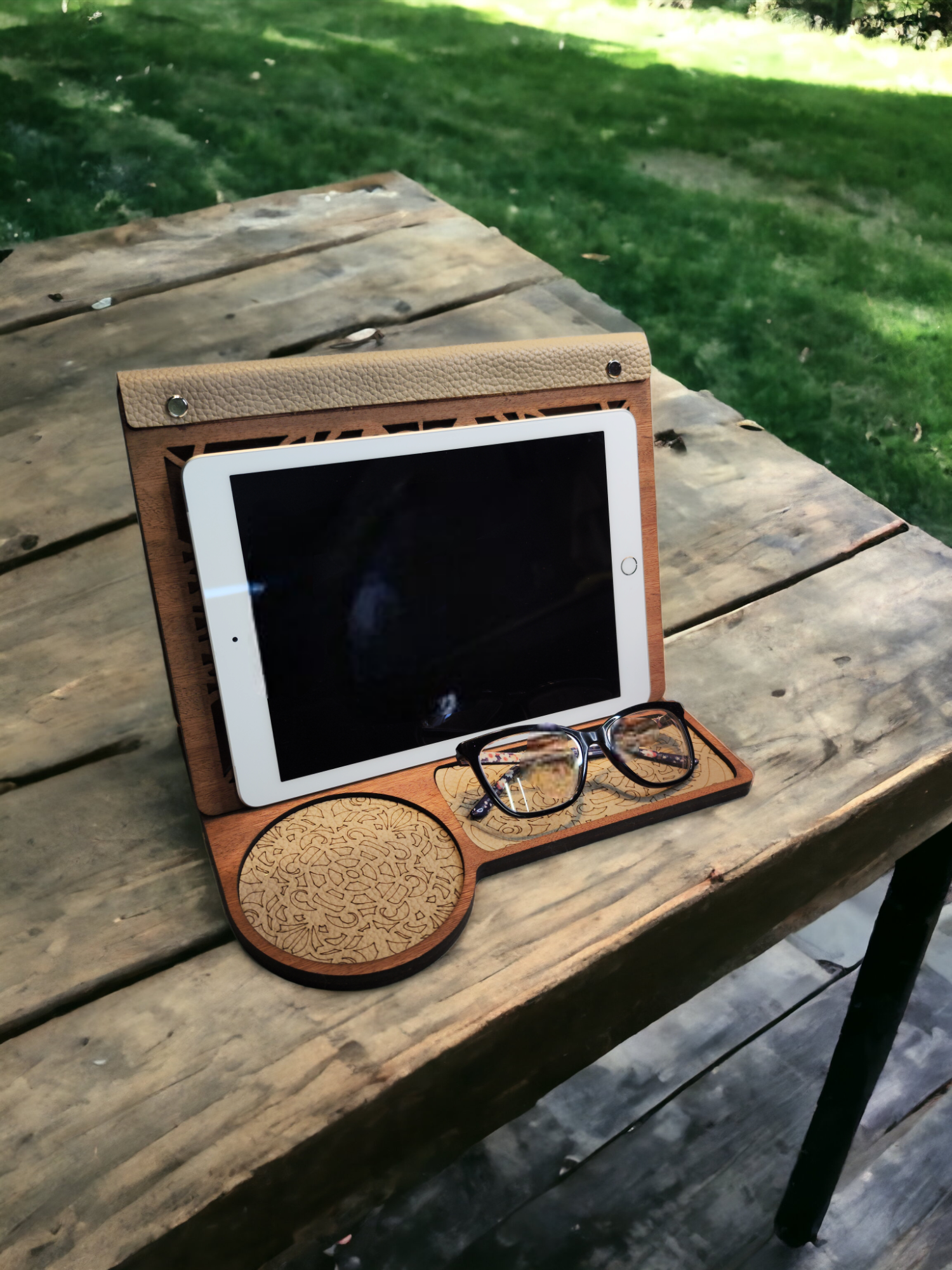 Wooden Book Valet Tray