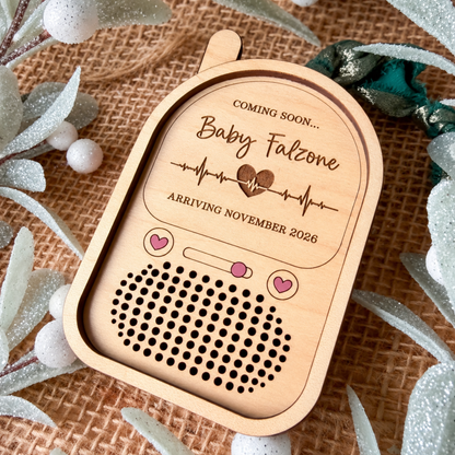 Personalised Baby Voice Recording Christmas Ornament
