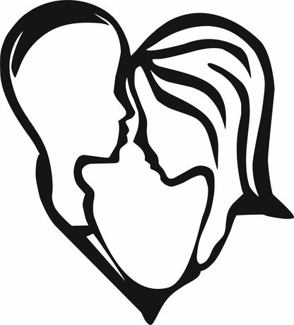 Family Silhouette 3D wall art