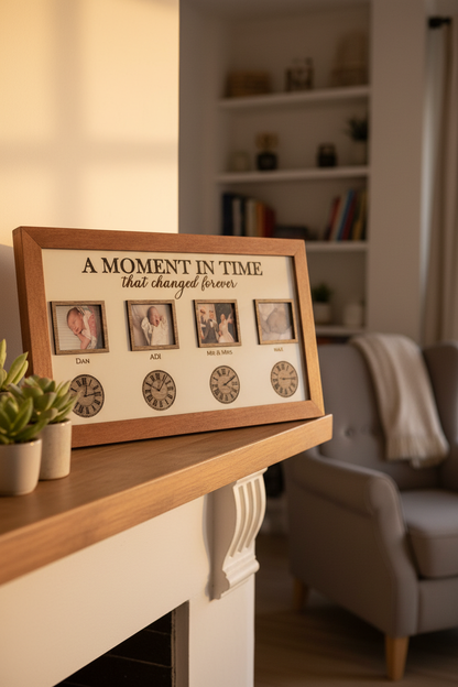 Personalised Family Photo Plaque "A Moment in Time"