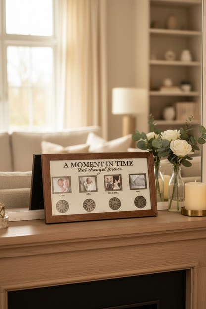 Personalised Family Photo Plaque "A Moment in Time"