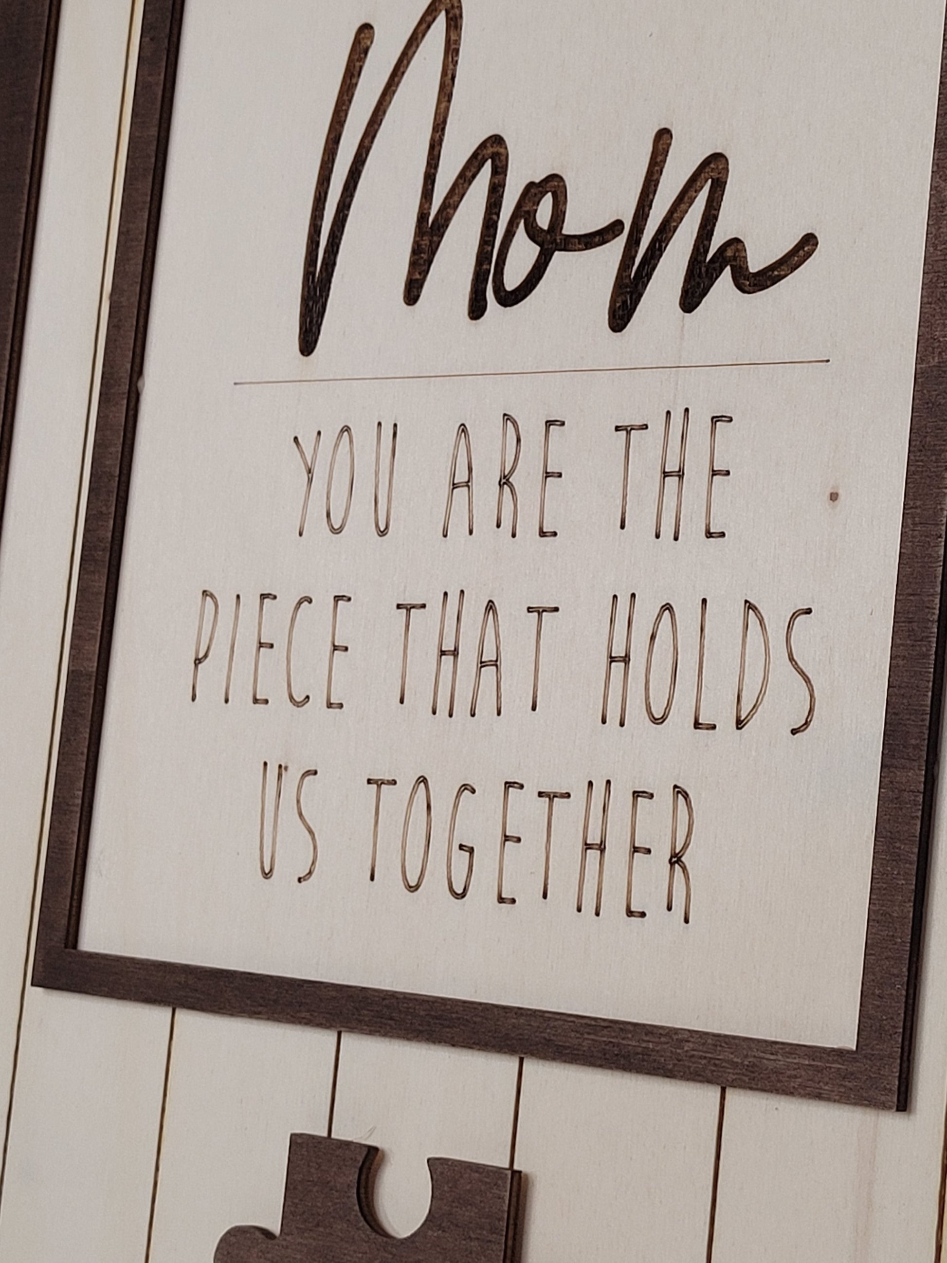 Mother's Day Puzzle Sign