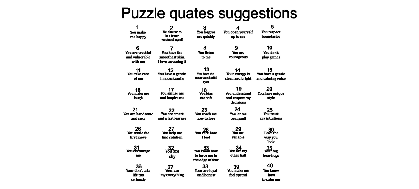 Photo Frame "12 reason why I love you", Valentine's Day Gift