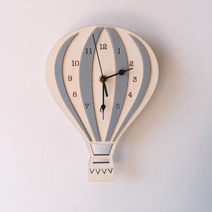 Kids Wooden Wall Clock "Balloon"