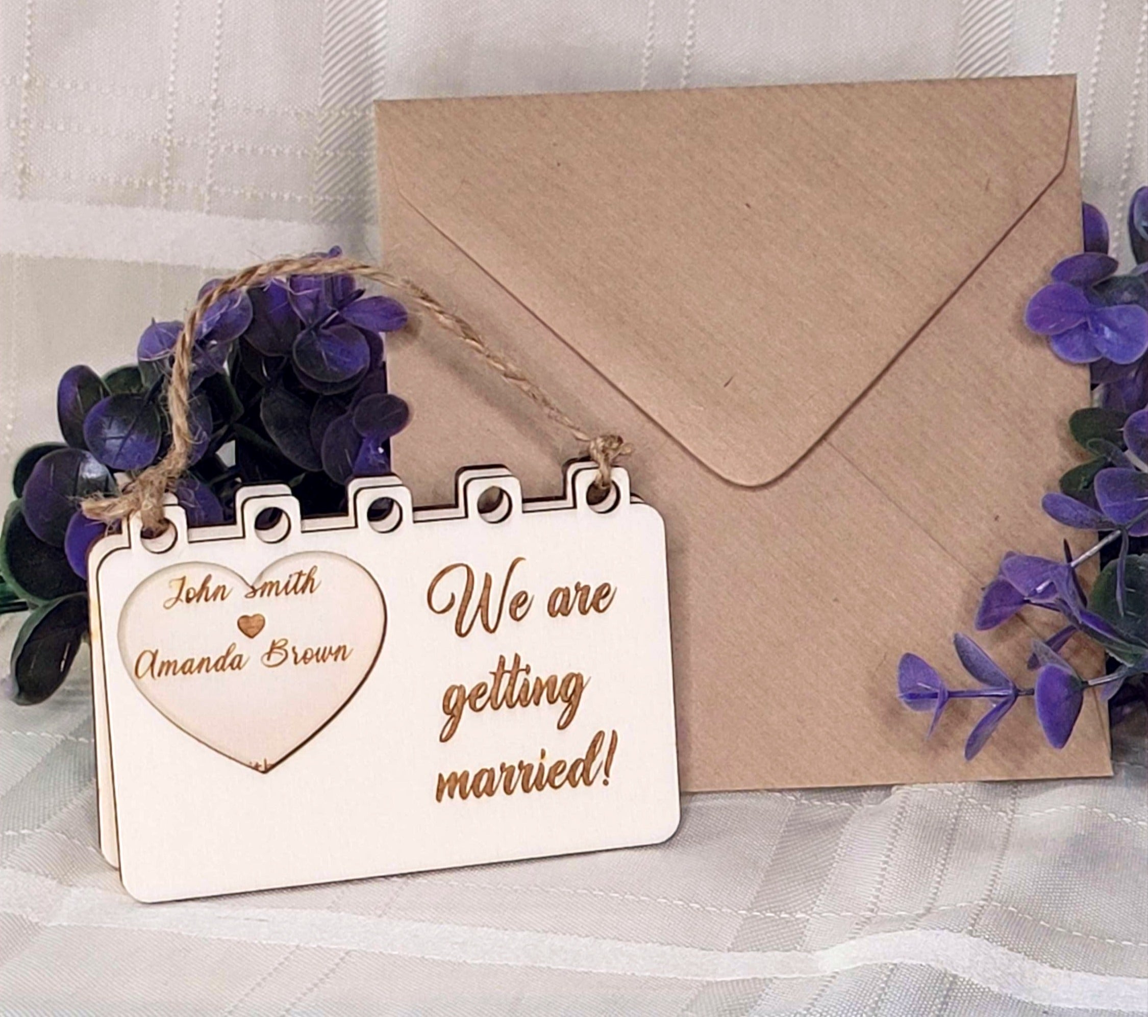 Wooden Gift Cards / Wedding invitation