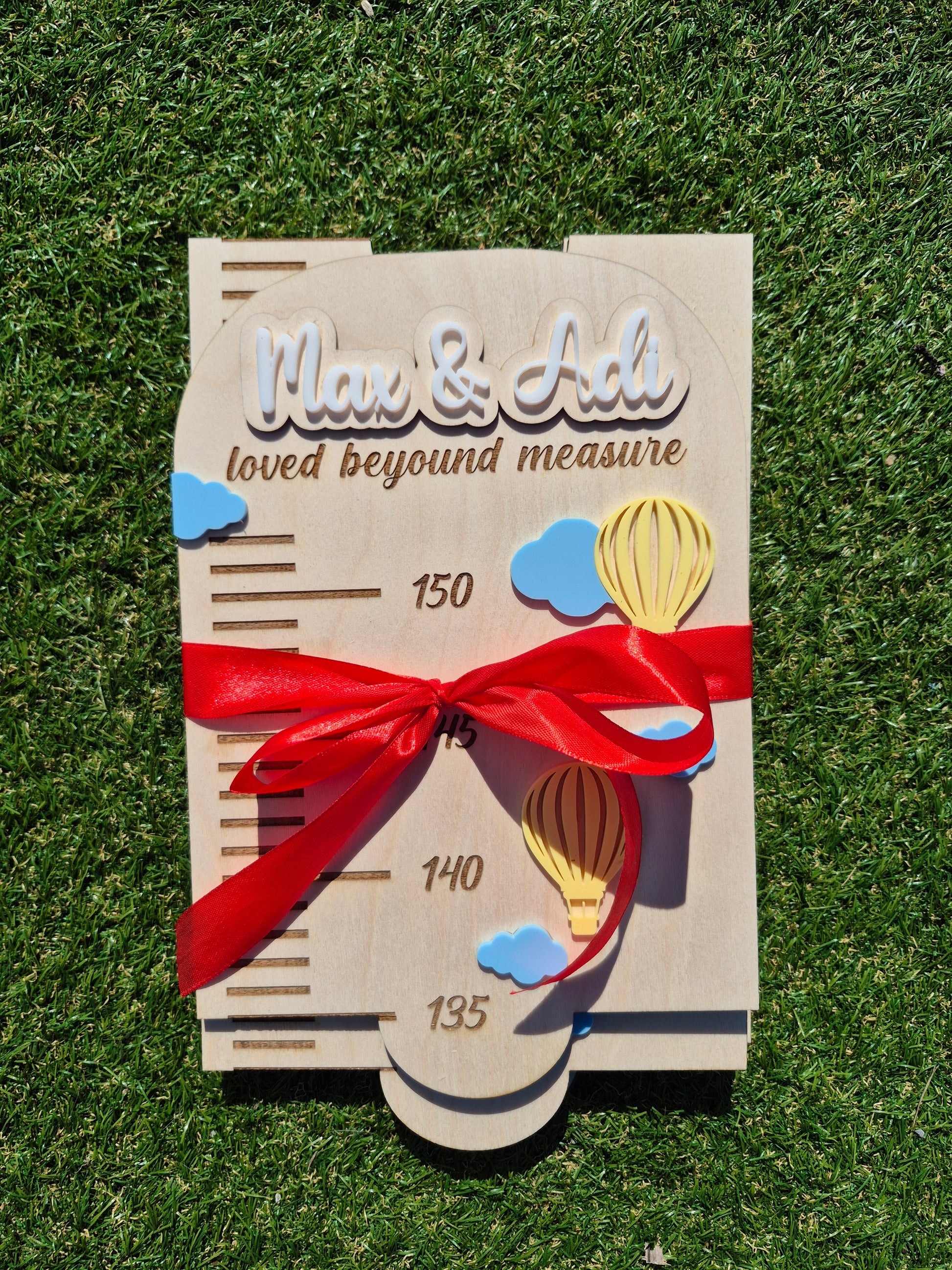 Personalised Growth Chart - Hot Air Balloon
