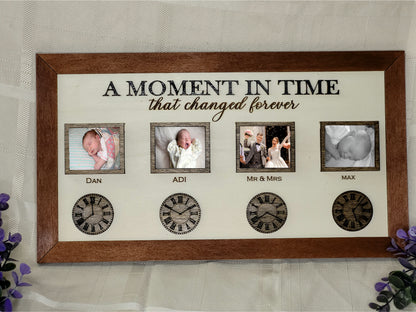 Personalised Family Photo Plaque "A Moment in Time"