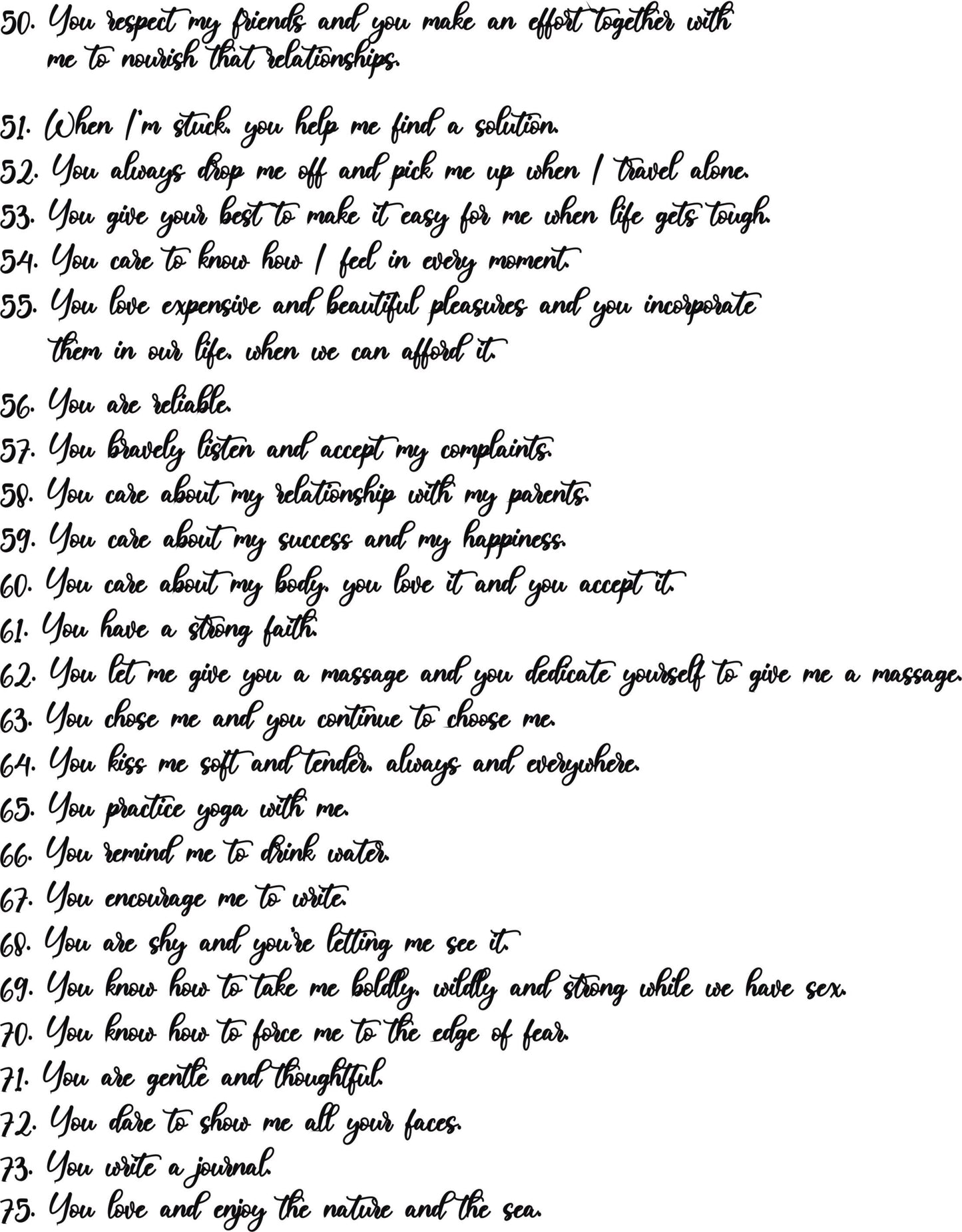 Valentine's Puzzle, Reasons Why I Love You, Personalised gift