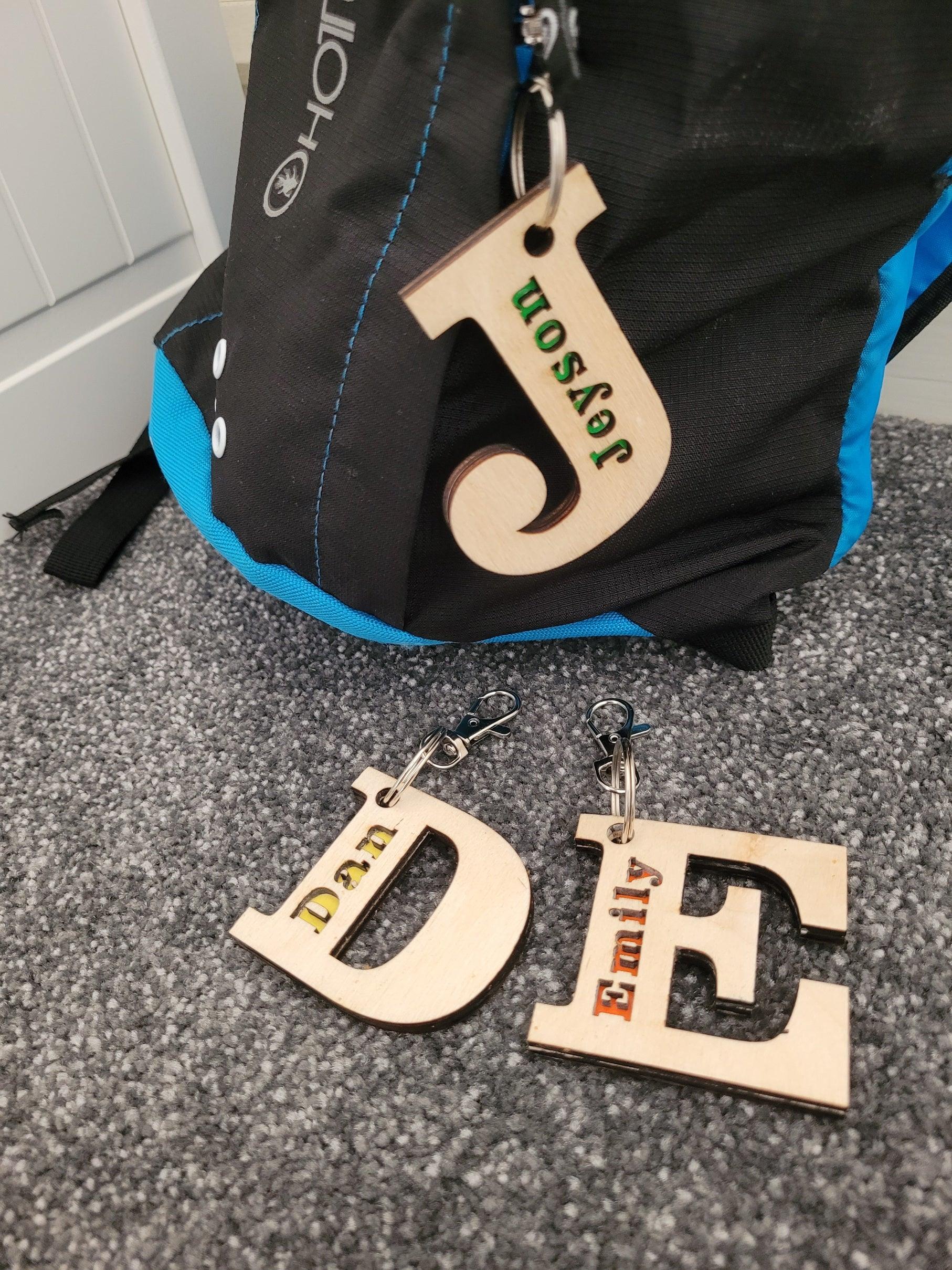 Personalised Back to school bag tag