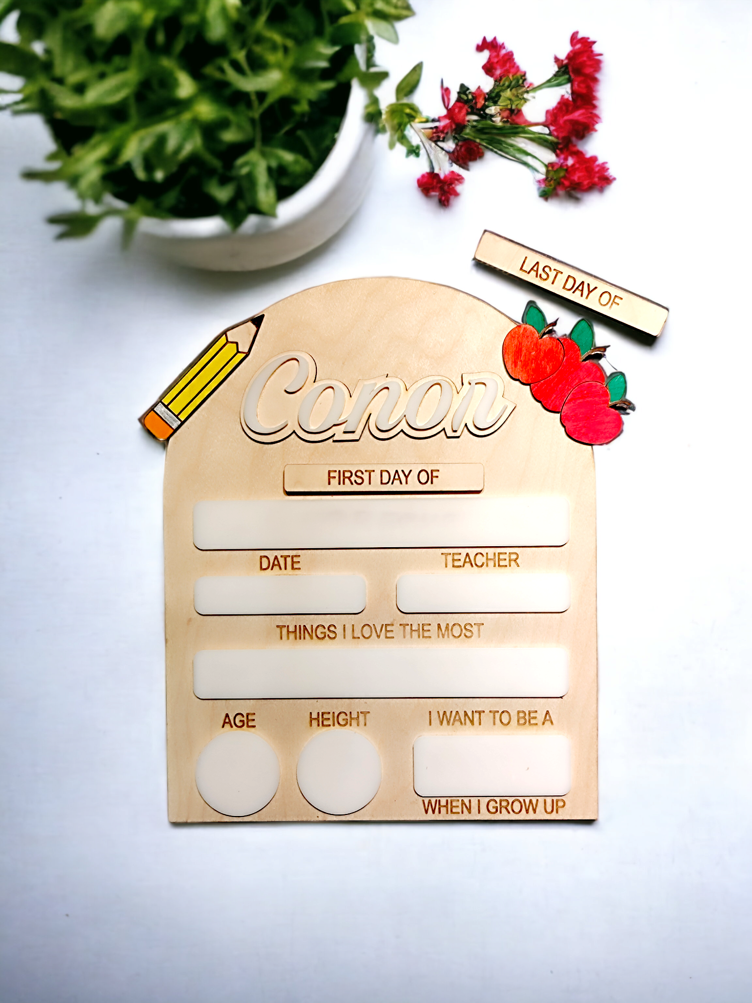 Pencil/ Apple First Day of School