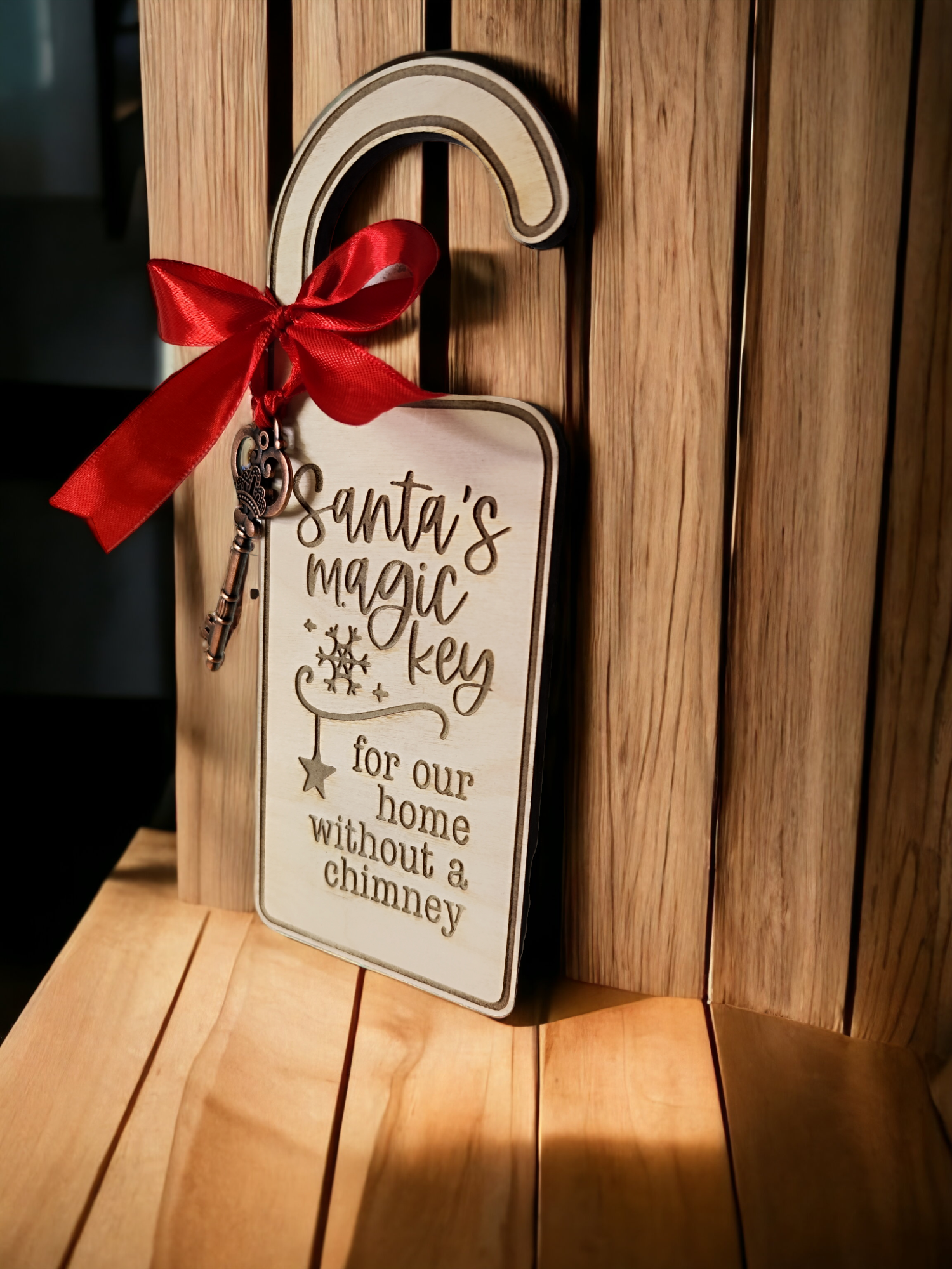 Christmas Door Hanger "Santa's Magic Key"