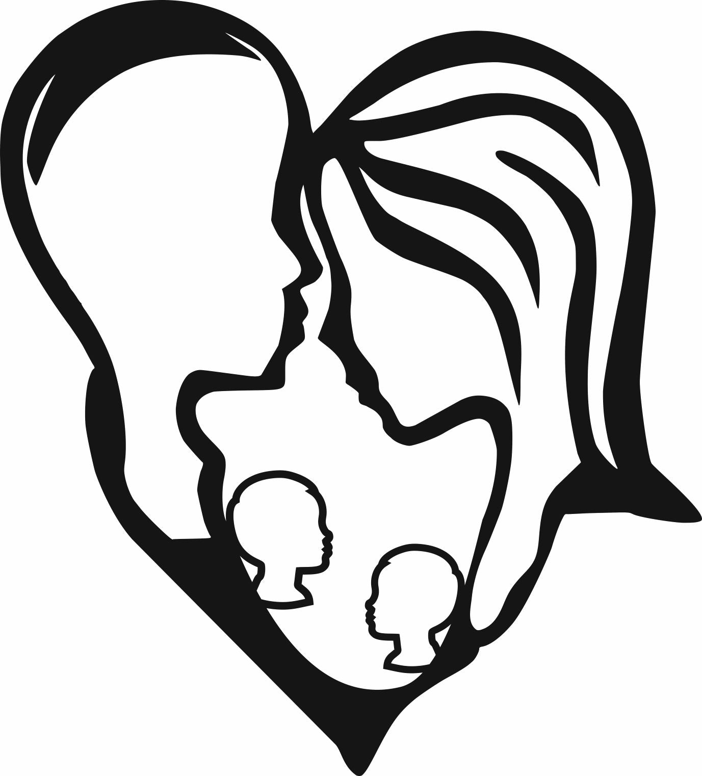 Family Silhouette 3D wall art