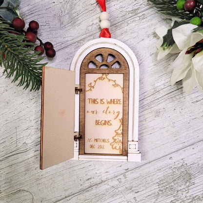 Personalised Christmas Tree Decor "Front Door"
