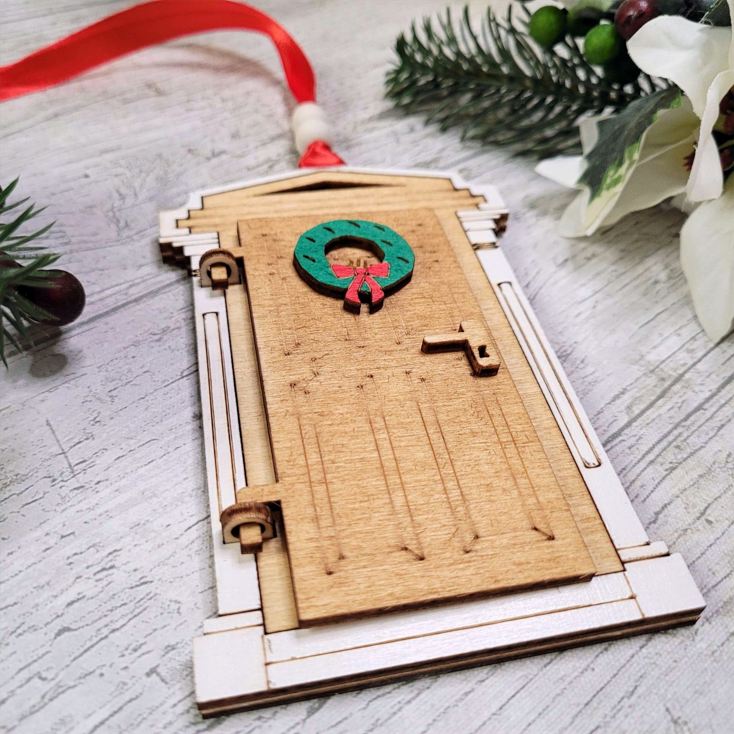 Personalised Christmas Tree Decor "Front Door"