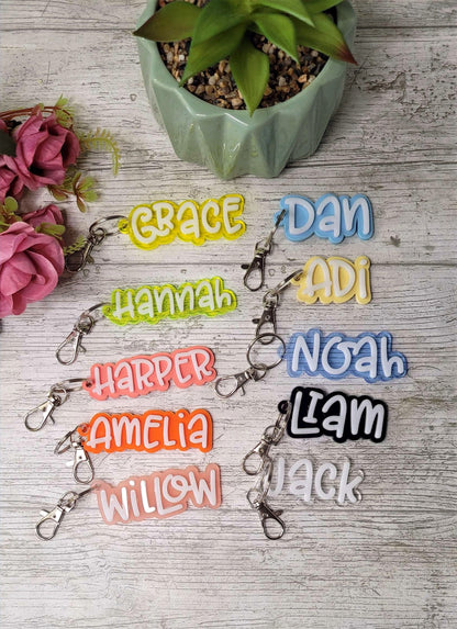 Personalised Bag Tag, keychain, keyring