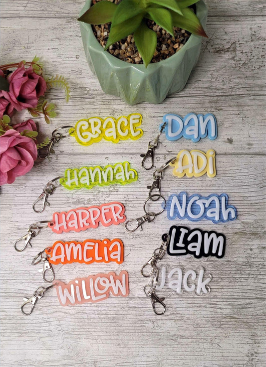 Personalised Bag Tag, keychain, keyring