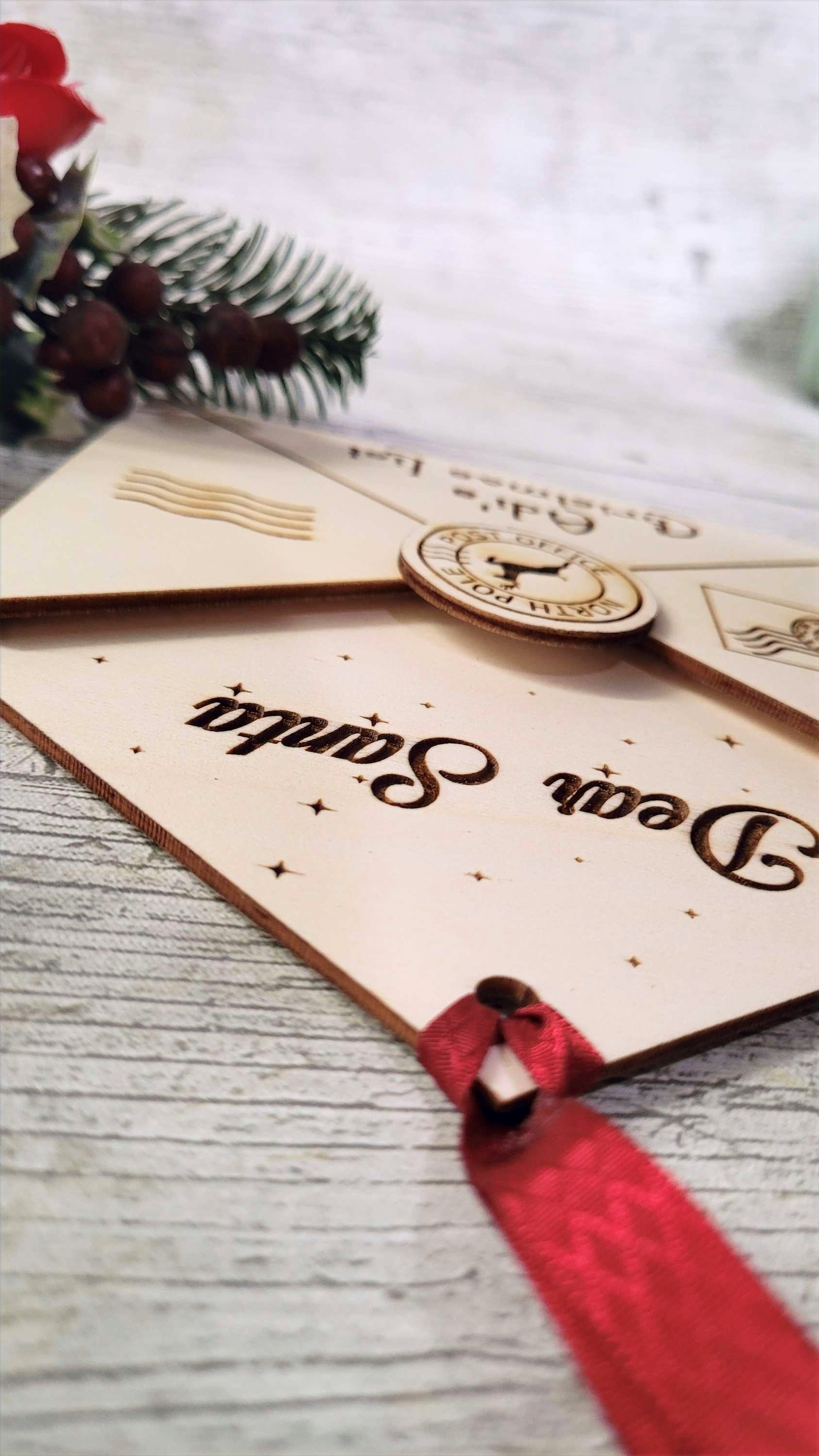 3D Personalised Letter To Santa Christmas Ornament