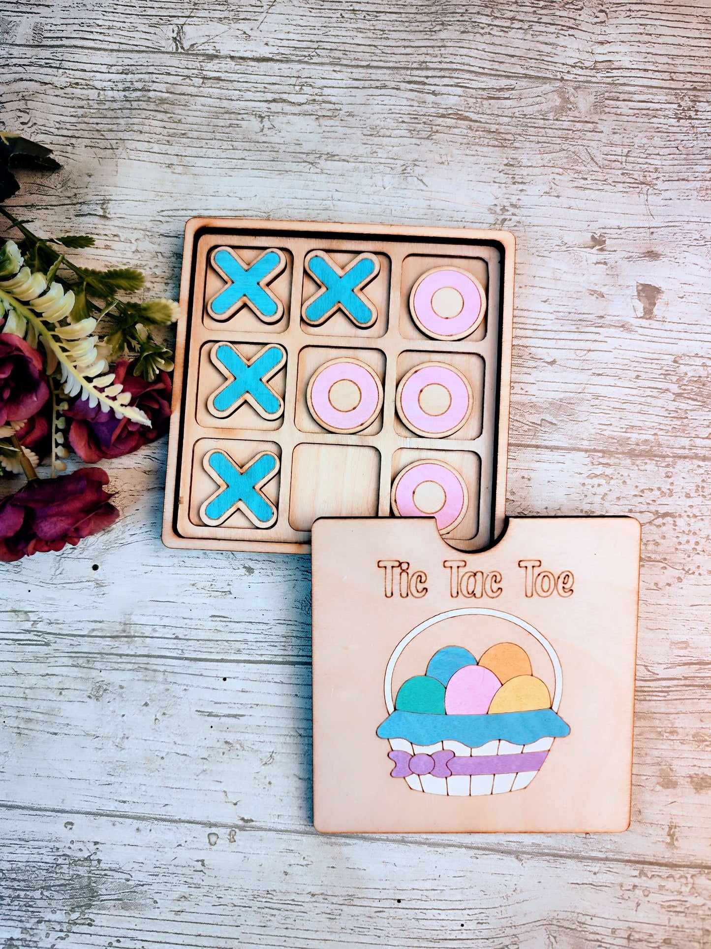 Easter Tic Tac Toe Game with Box Lid
