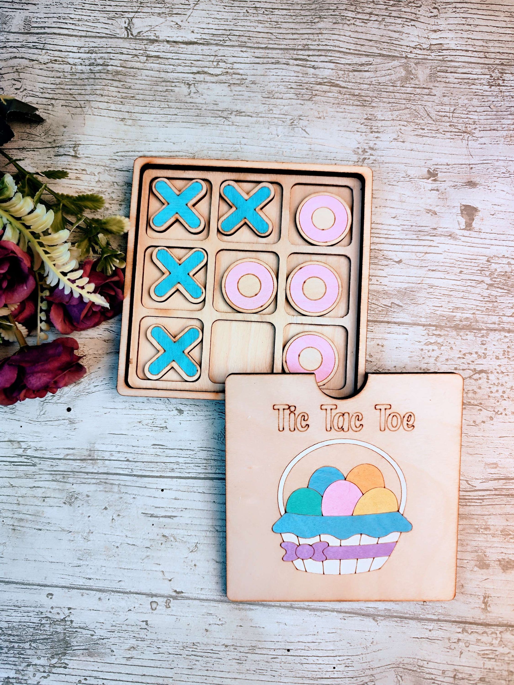 Easter Tic Tac Toe Game with Box Lid