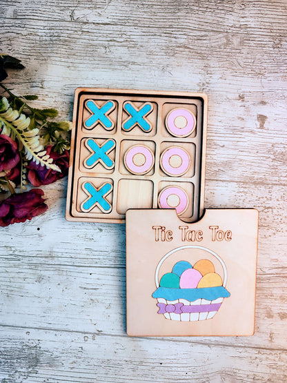 Easter Tic Tac Toe Game with Box Lid