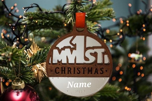 Personalised Christmas Tree Decoration "First Christmas"