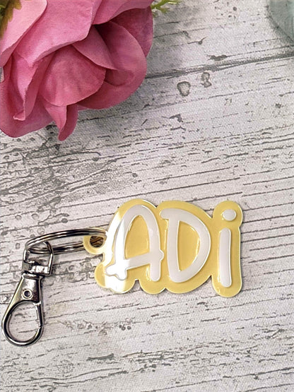 Personalised Bag Tag, keychain, keyring