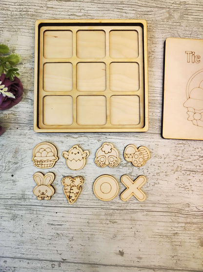 Easter Tic Tac Toe Game with Box Lid
