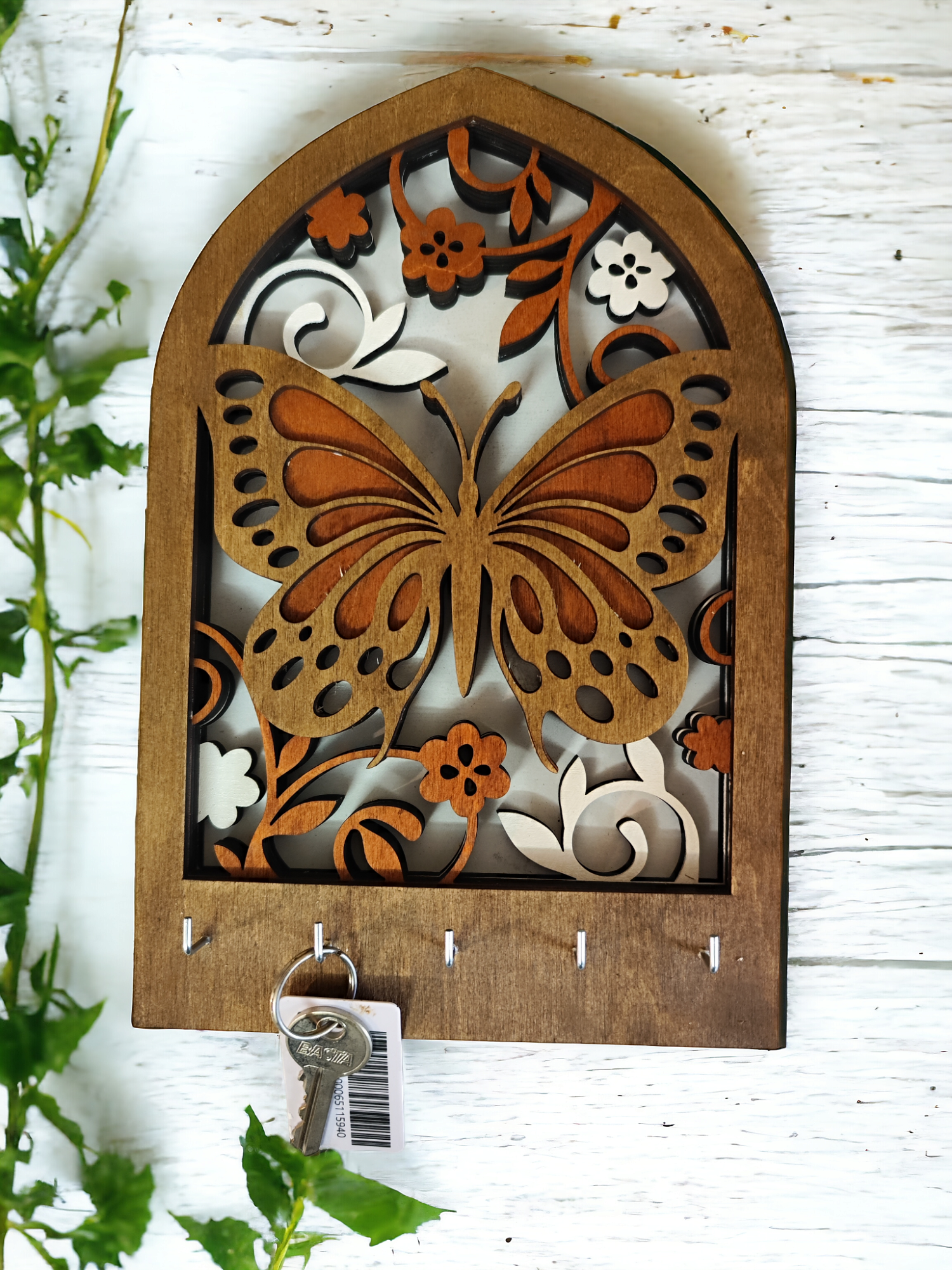 Wooden Wall Key Holder