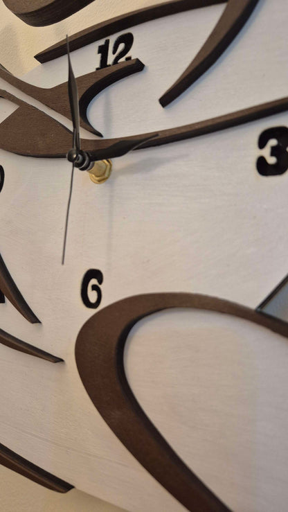 Cup of Coffee Wooden Wall Clock