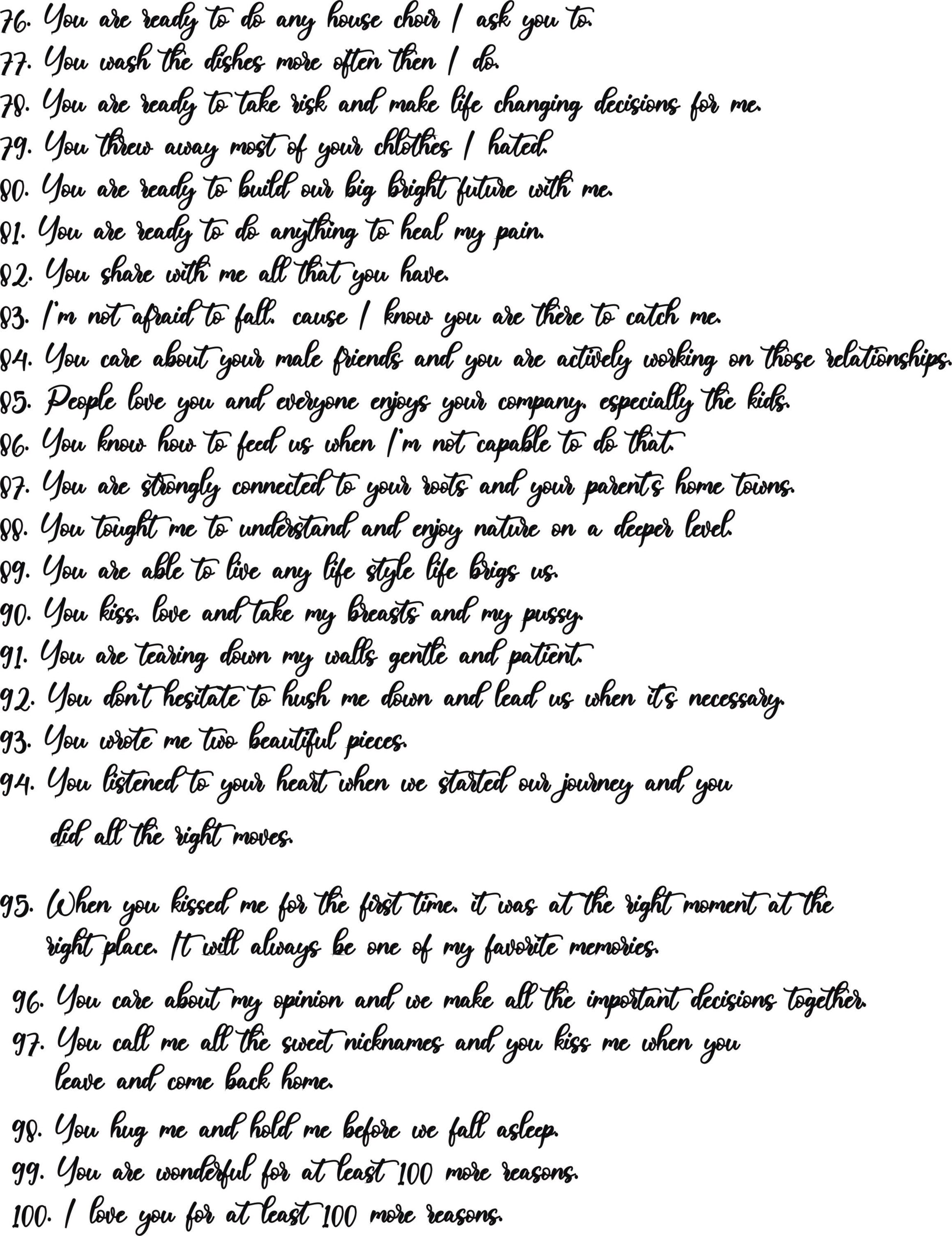 Valentine's Puzzle, Reasons Why I Love You, Personalised gift