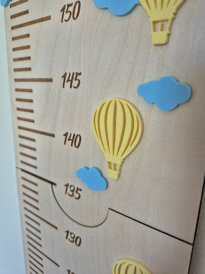 Personalised Growth Chart - Hot Air Balloon