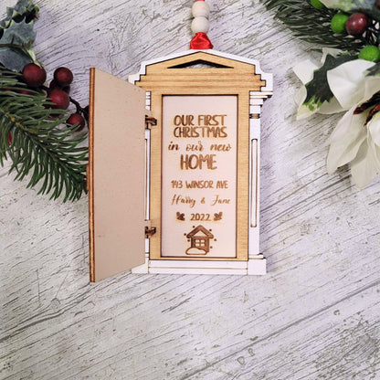 Personalised Christmas Tree Decor "Front Door"