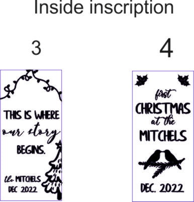 Personalised Christmas Tree Decor "Front Door"