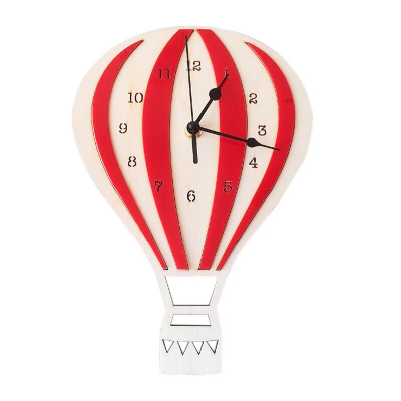 Kids Wooden Wall Clock "Balloon"