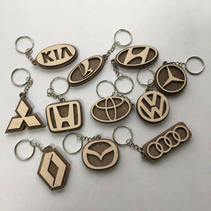 Car logo keychain, personalised key ring