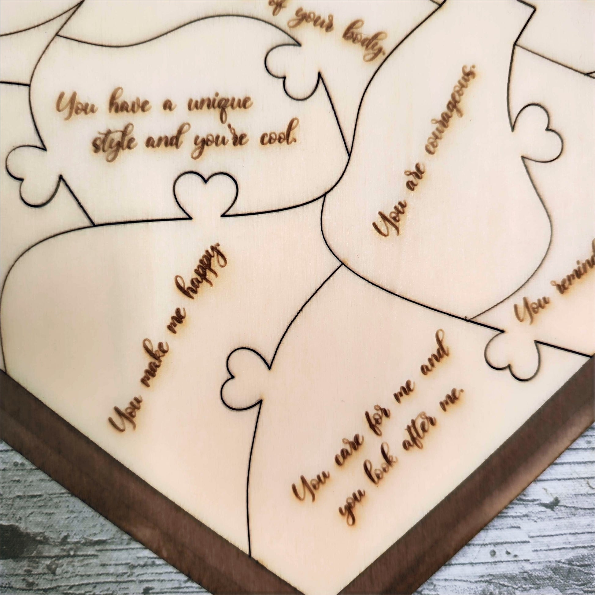 Valentine's Puzzle, Reasons Why I Love You, Personalised gift