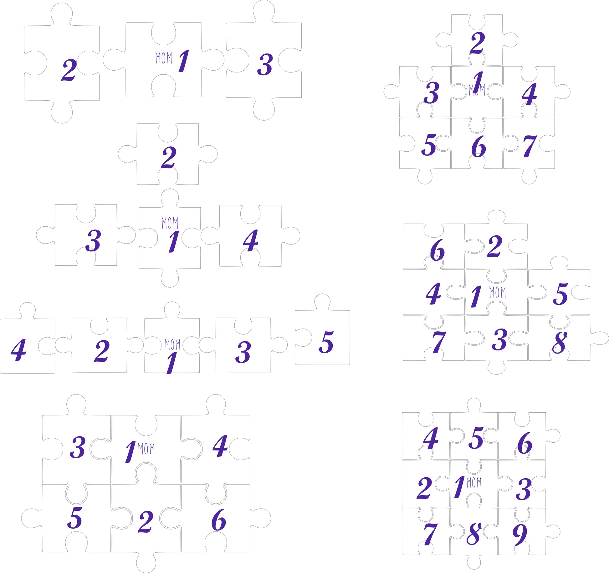 Mother's Day Puzzle Sign