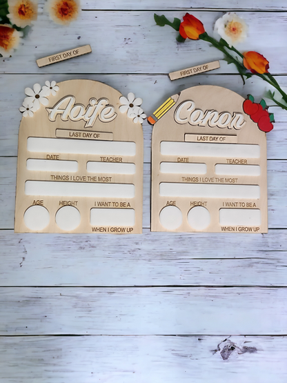 Daisy Style First Day of School Sign