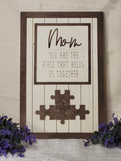 Mother's Day Puzzle Sign