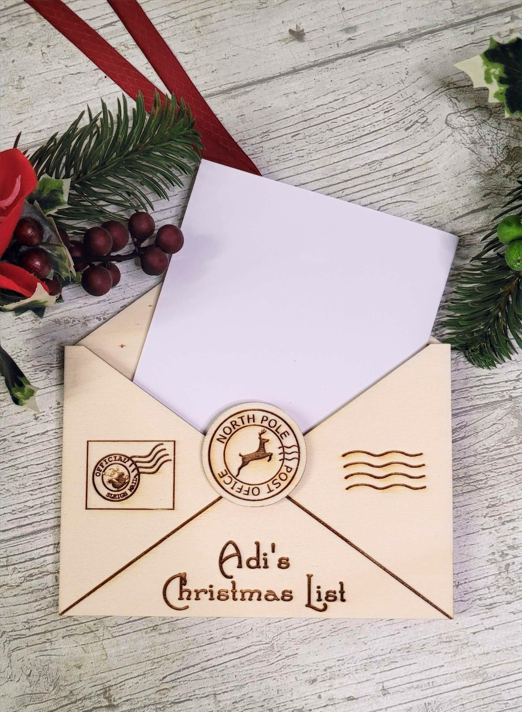 3D Personalised Letter To Santa Christmas Ornament