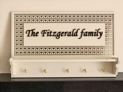 Personalised Wooden Wall Key holder