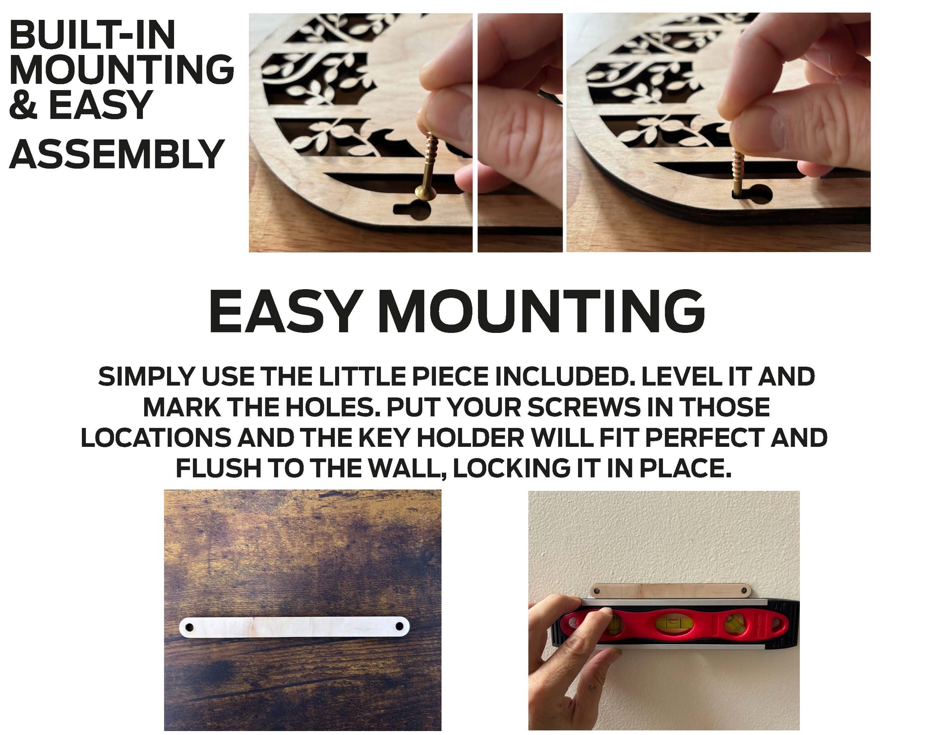 Horse Arch Wooden Key Holder