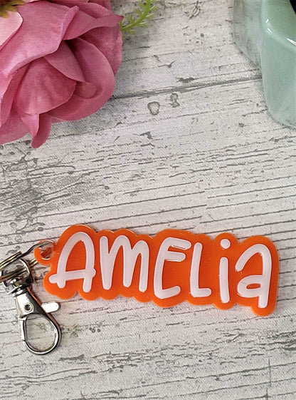 Personalised Bag Tag, keychain, keyring